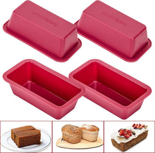 Silikon Mini Brotbackform 4 Stück Kuchen Backformen Set