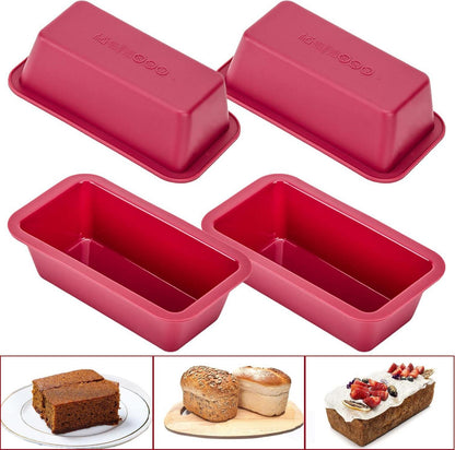 Silikon Mini Brotbackform 4 Stück Kuchen Backformen Set
