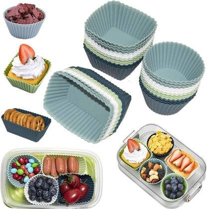 Silikon Muffinformen 24er Set Antihaft Backform Muffinförmchen