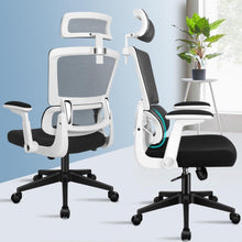 Ergonomischer Bürostuhl mit Lordosenstütze und Kopfstütze