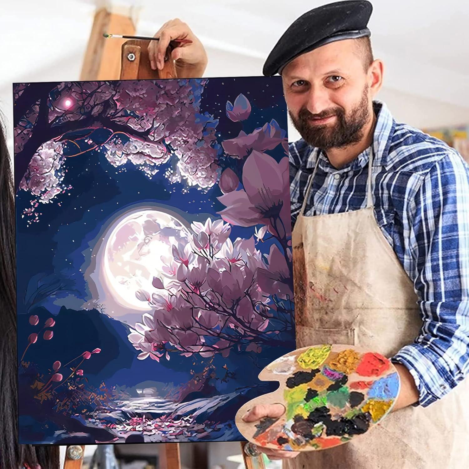 Malen nach Zahlen Landschaft DIY Ölgemälde Erwachsene 40x50cm