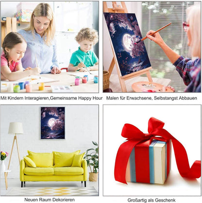 Malen Nach Zahlen Landschaft Erwachsene DIY Ölgemälde 40x50cm Acrylfarbe