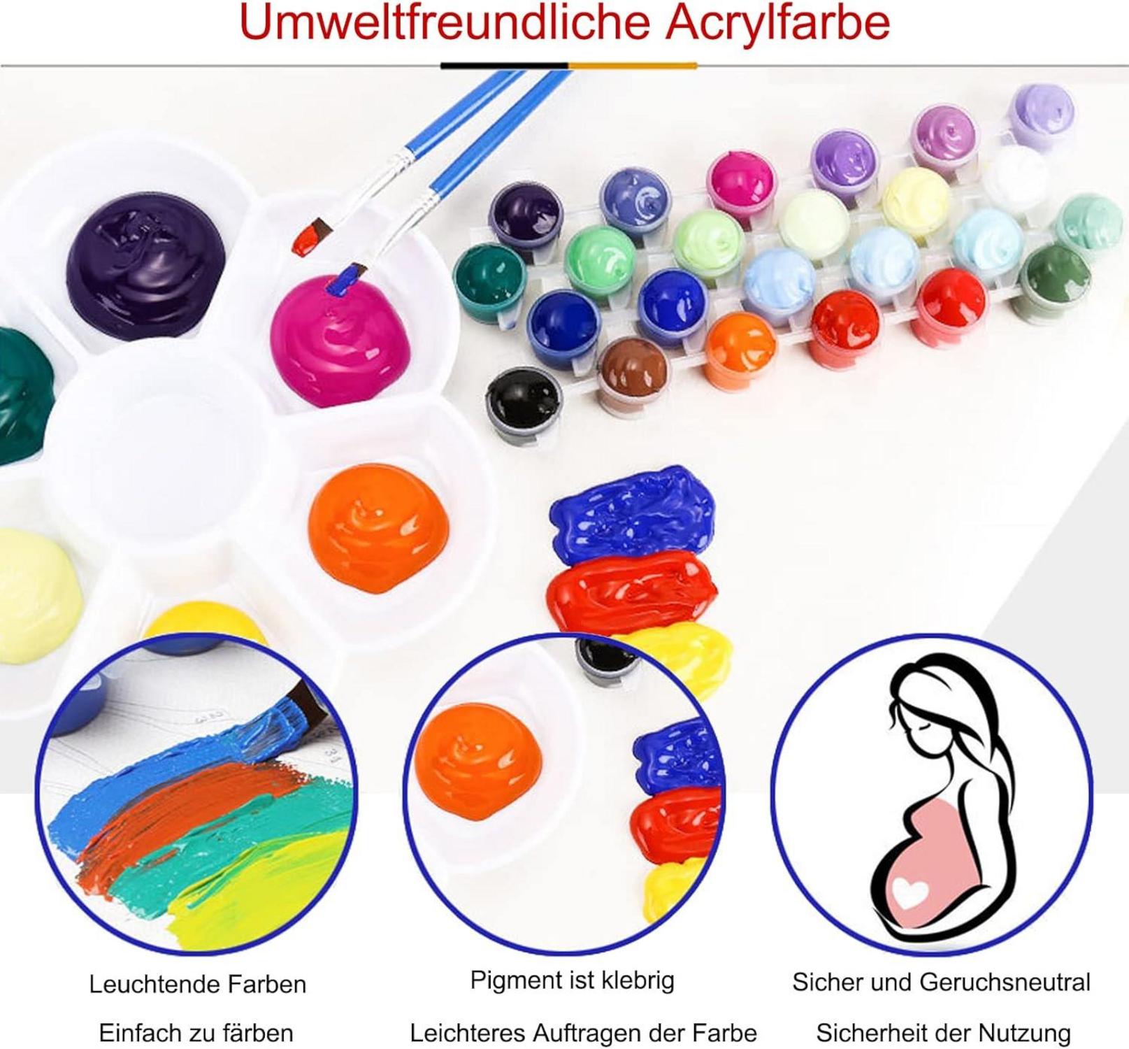 Malen Nach Zahlen Landschaft Erwachsene DIY Ölgemälde 40x50cm Acrylfarbe