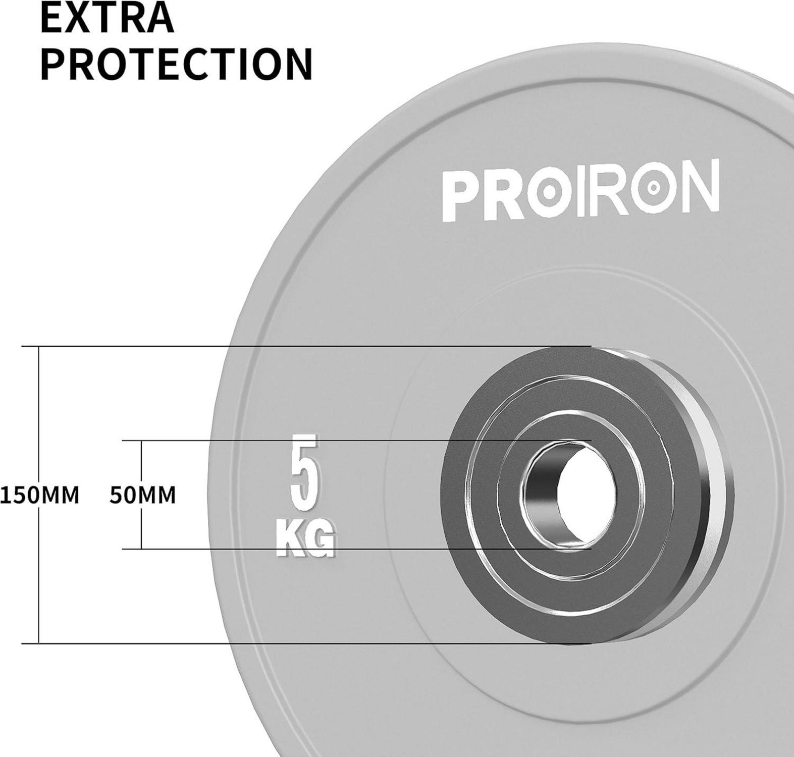 Hantelscheiben Olympic Bumper Plates 50mm 5-25kg Hartgummi