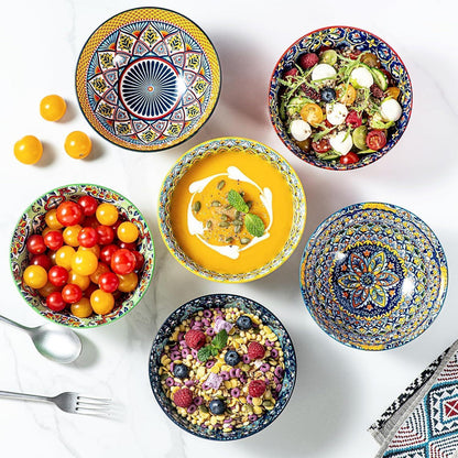 Bohemian Dessertschalen 750ml, 6er Set, Keramik