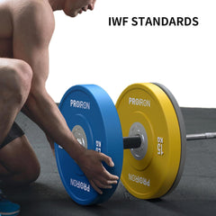 PROIRON Olympic Bumper Plates 50mm 5-25kg Hartgummi Hantelscheiben