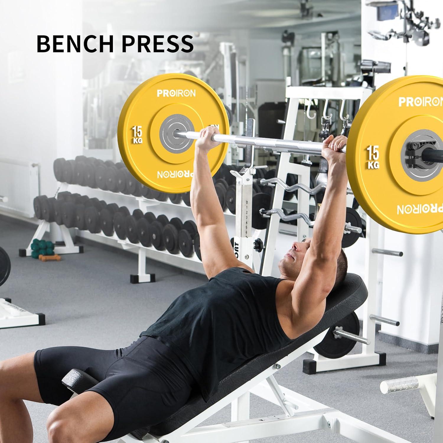 Olympic Bumper Plates 50mm, 5-25kg, Hartgummi Hantelscheiben gemäß IWF