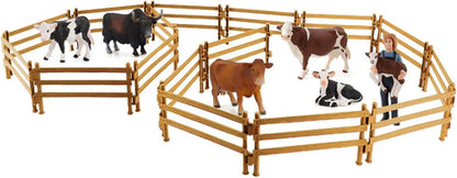 70 Stück Pferdezaun Spielzeug Corral Zaun Tierfiguren Kinder DIY Bauernhof
