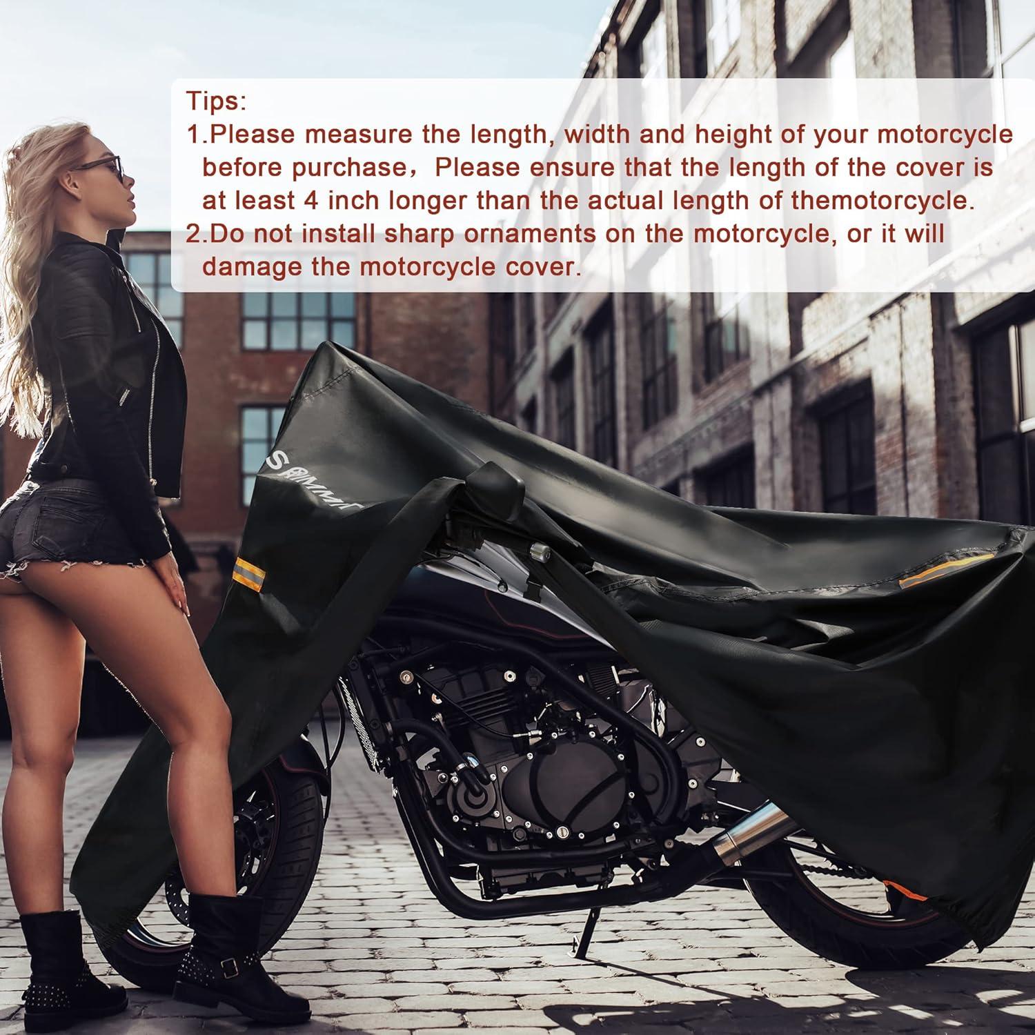 Motorradgarage Winterfest 420D Oxford-Stoff 225x95x125 cm