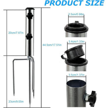 Schirmständer 4 Heringe Abnehmbar Einstellbar Metall Bodenanker für Sonnenschirm