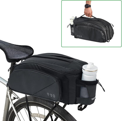11L Reflektierende Fahrrad-Gepäckträgertasche mit Wasserdict