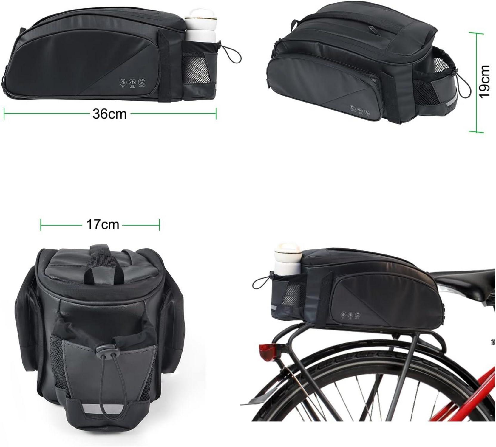 Fahrradtaschen 11L Gepäckträgertasche Reflektierend Multifunktional