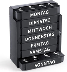 Wochenpillendose 7 Tage 4 Fächer Supplement Box Organizer