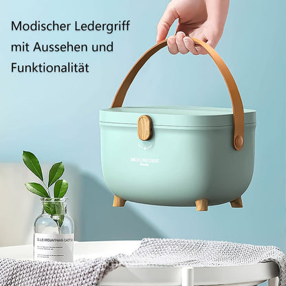 Hausapotheke Medizinbox Erste-Hilfe-Kasten Tragbar Kapazität Grün