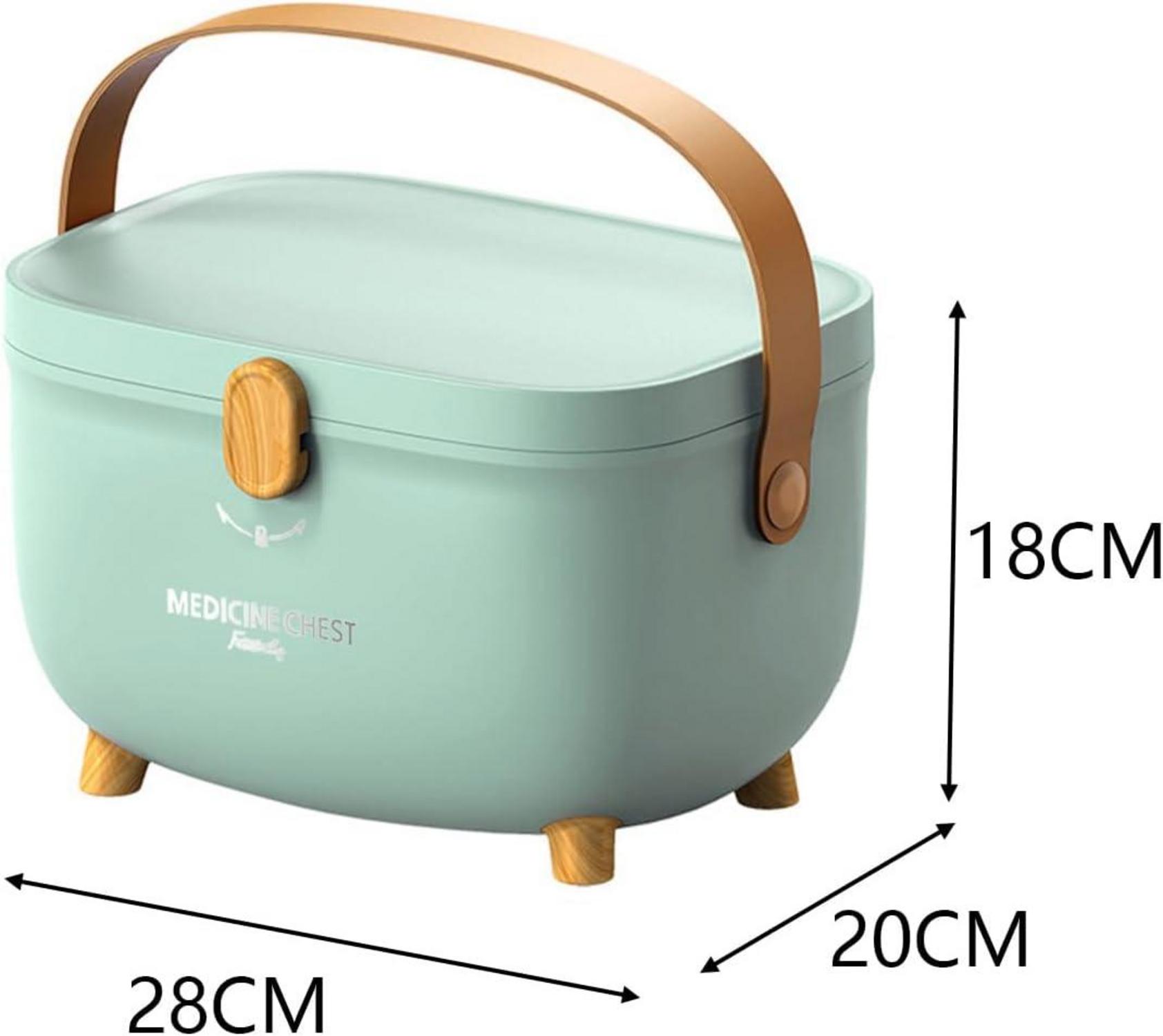 Hausapotheke Medizinbox Erste-Hilfe-Kasten Tragbar Kapazität Grün