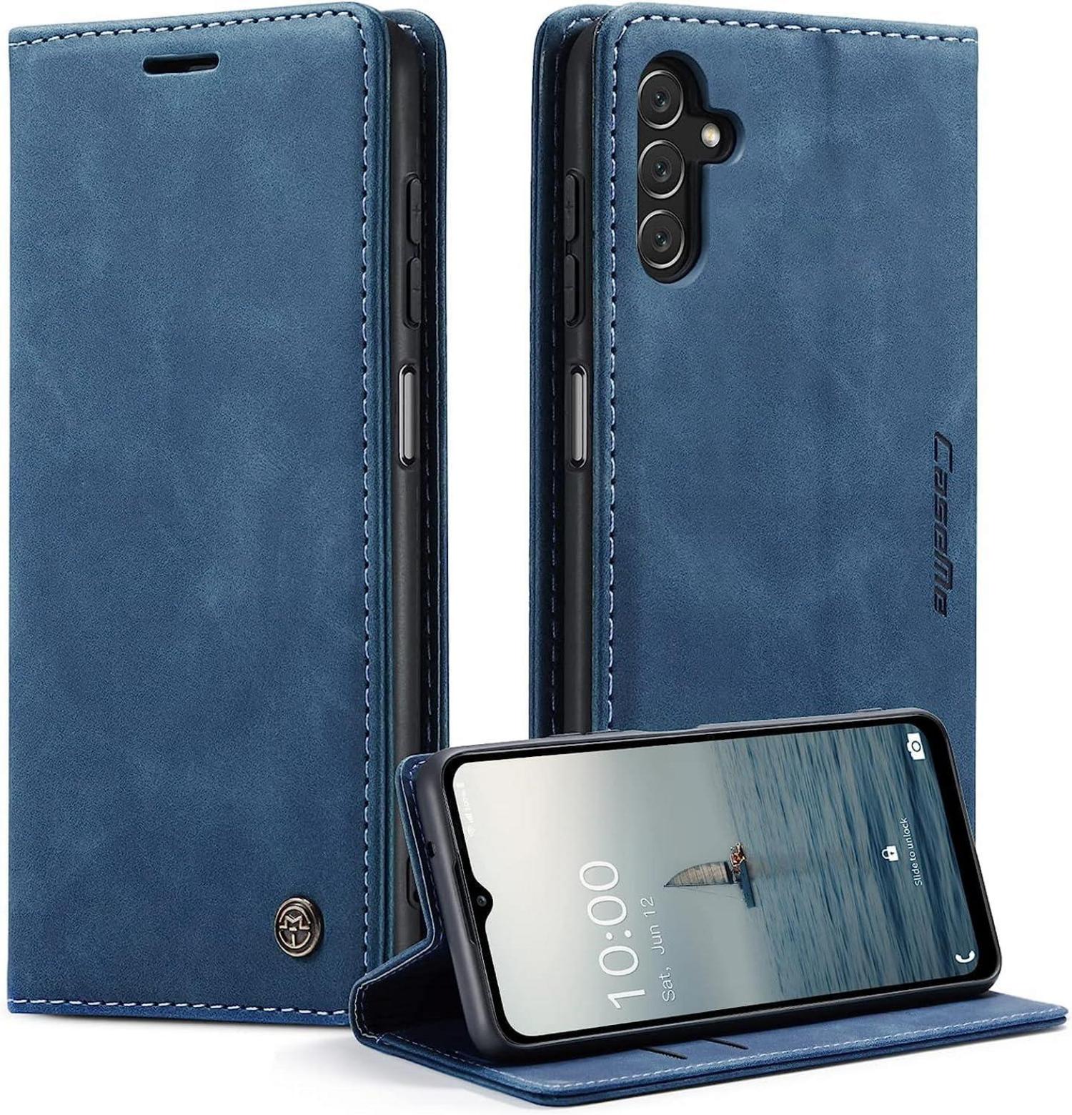 Schutzhülle Samsung Galaxy A14 5G Flip Case Leder Blau