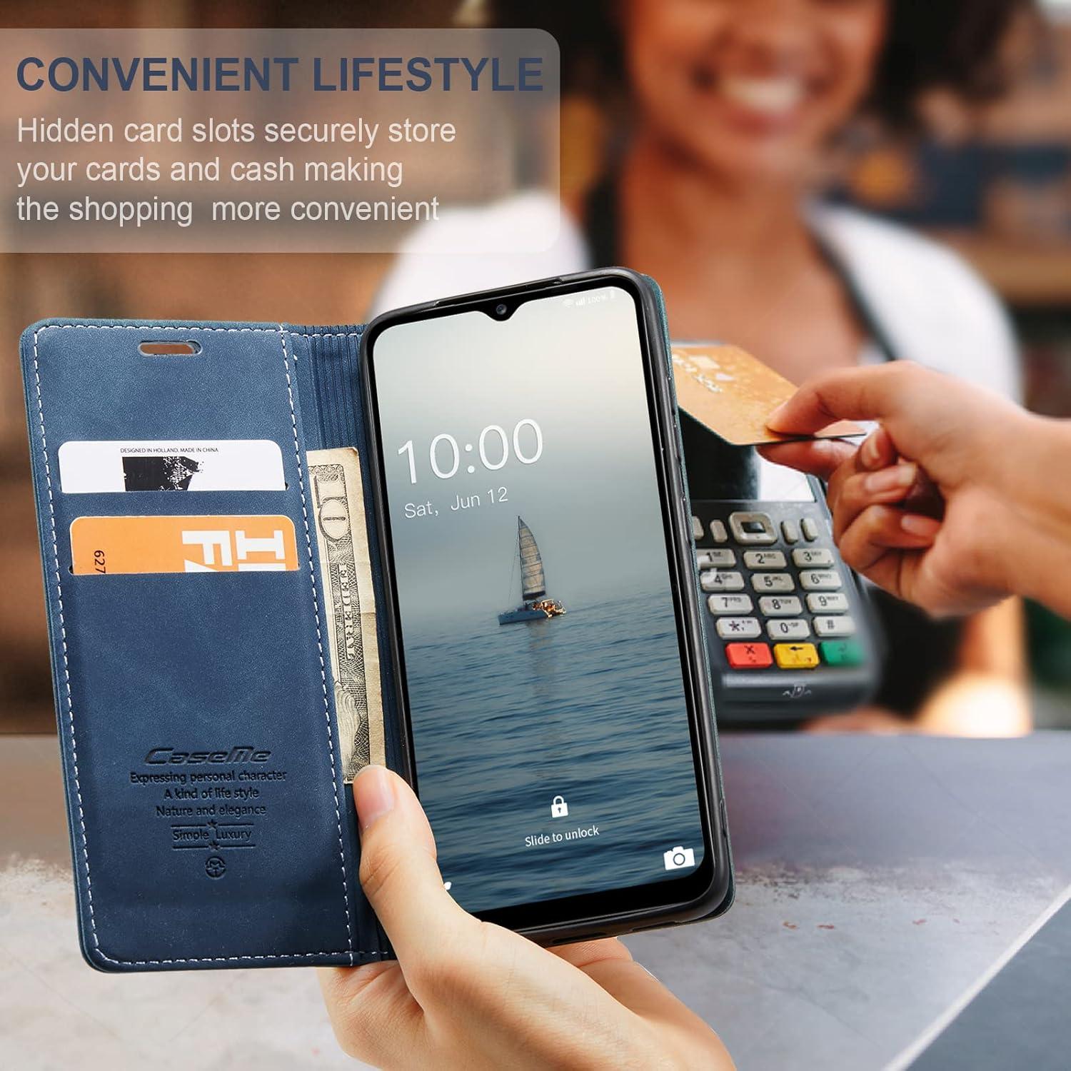 Schutzhülle Samsung Galaxy A14 5G Flip Case Leder Blau