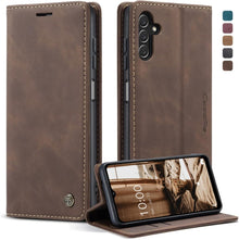 Samsung Galaxy A14 5G Premium Lederhülle Magnet Standfunktion