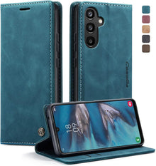 Samsung Galaxy A34 5G Handyhülle Leder Flip Case Magnet Standfunktion