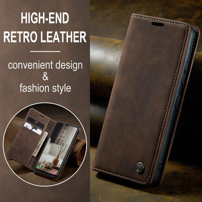 Handyhülle Samsung Galaxy A34 5G Premium Lederhülle Flip Case Schwarz