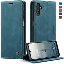 Handyhülle Samsung Galaxy A14 5G Leder Case Flip Tasche Magnet