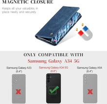 Handyhülle Samsung Galaxy A34 5G Premium Leder Flip Case