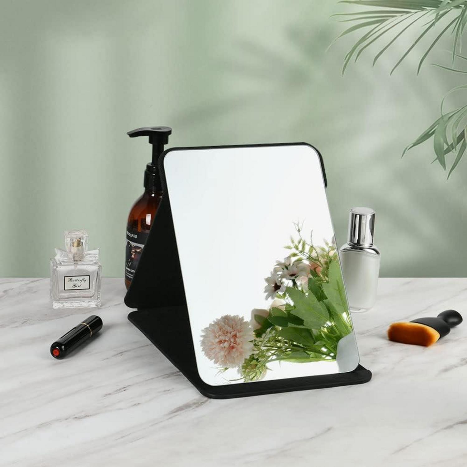 Reisespiegel Klappbar Make-up Tragbar Kosmetikspiegel Tischplatte