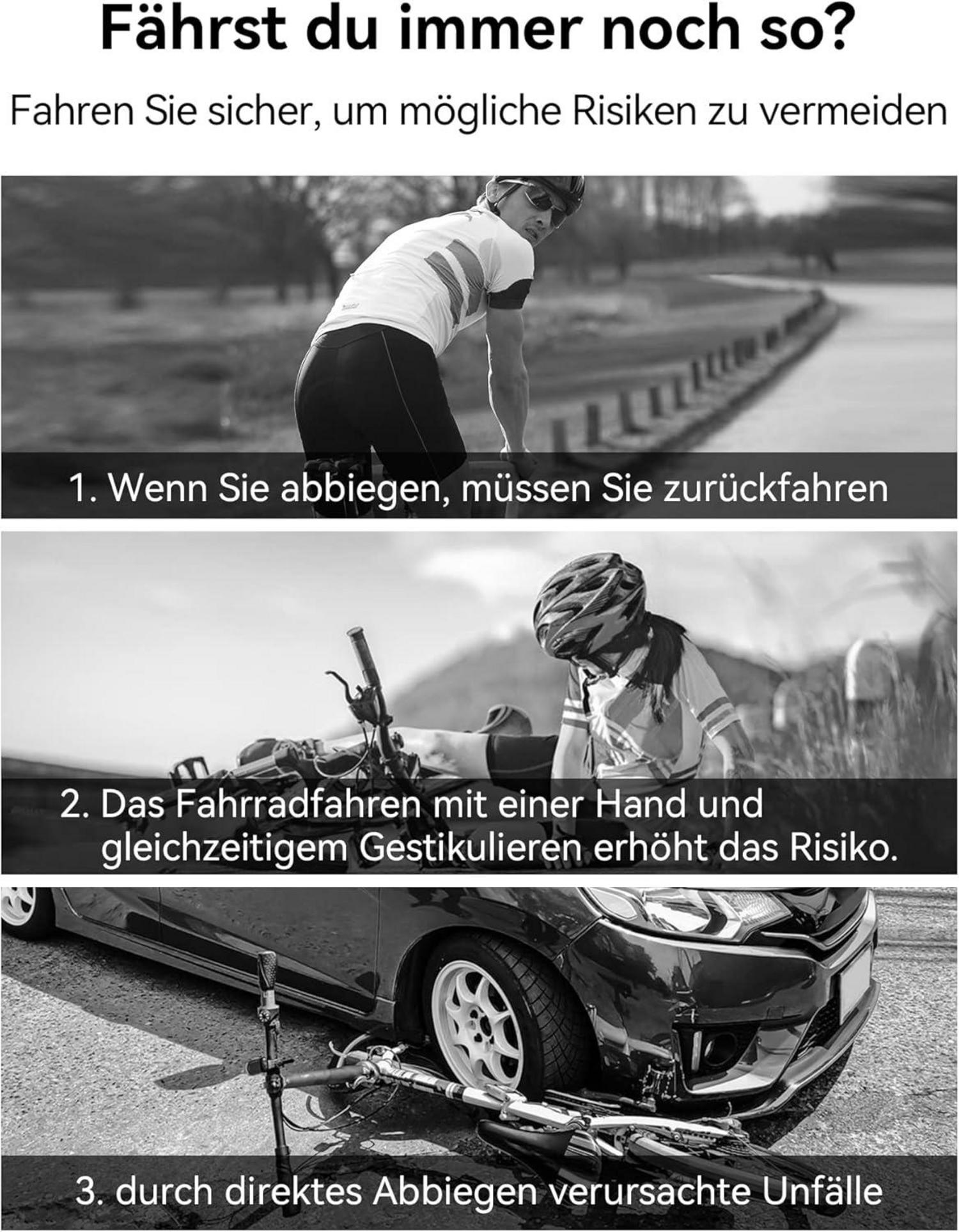 Fahrradspiegel HD Vision extra groß Echtglas klappbar wendbar