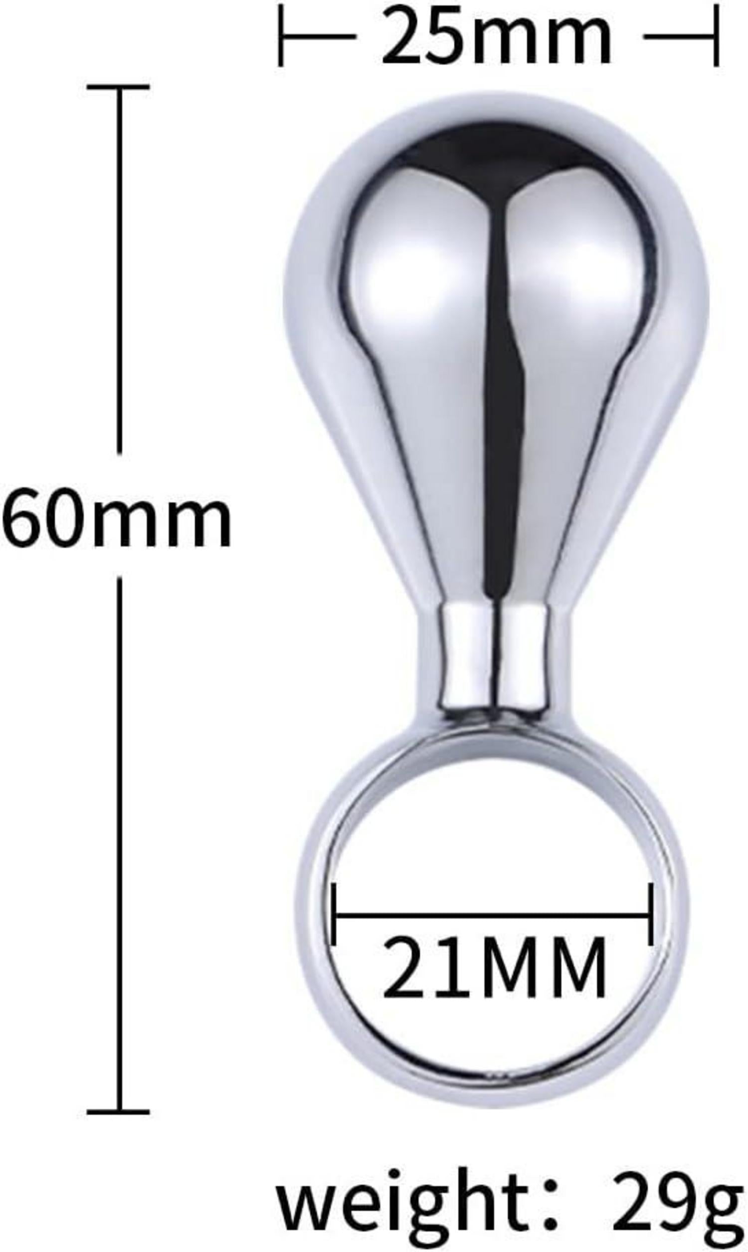 Mini Analplug Set Edelstahl Zugring Butt plug Anfänger