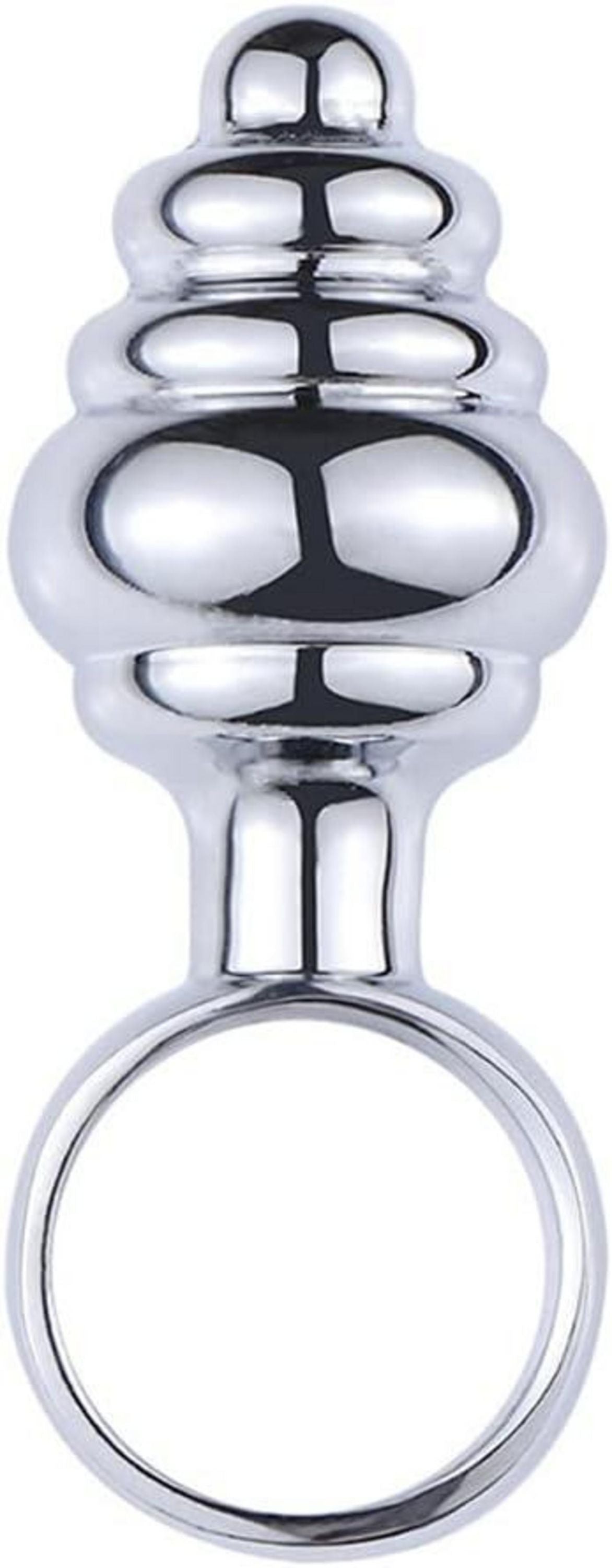 Mini Analplugs Set mit Zugringen Edelstahl Butt plug Anfänger