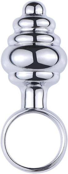 Mini Analplugs Set mit Zugringen Edelstahl Butt plug Anfänger