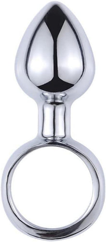 Mini Analplug Set mit Zugring Edelstahl für Anfänger