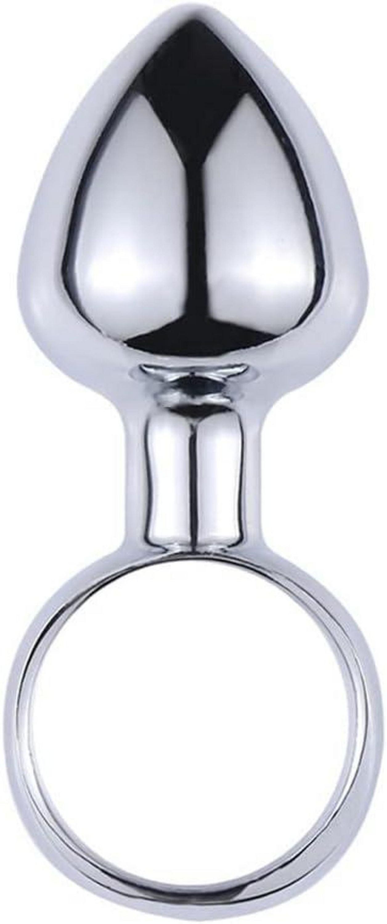 Mini Analplug Set Edelstahl mit Zugring und Glühbirne