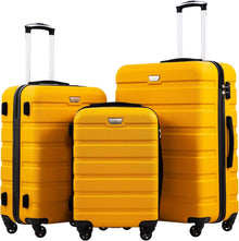 Hartschalen-Koffer Trolley Set mit TSA-Schloss, 4 Rollen