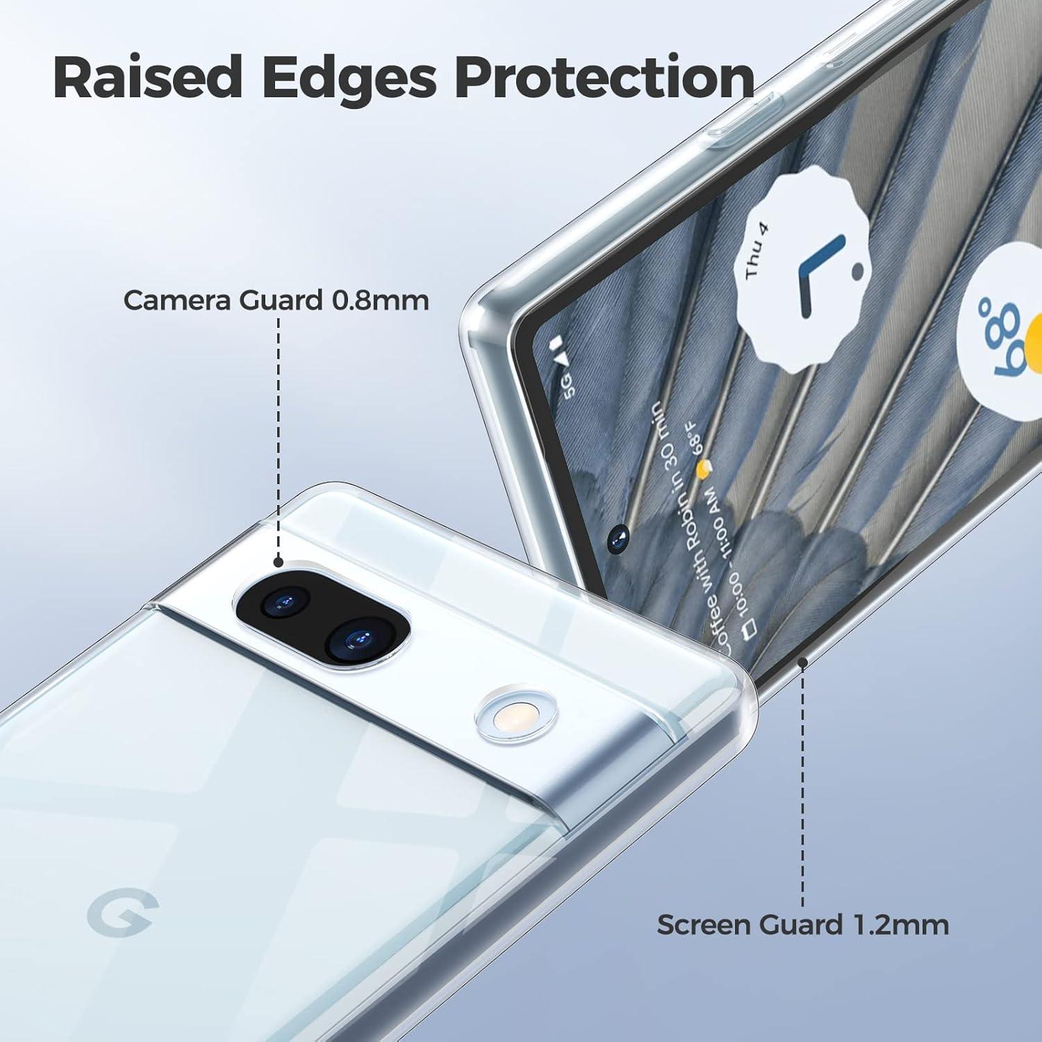 Transparente TPU Schutzhülle für Google Pixel 7A - Anti-Gelb, Ultra Slim, Stoßfest