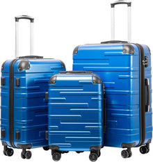 Hartschalen-Koffer TSA-Schloss, 4 Rollen Navy Blau