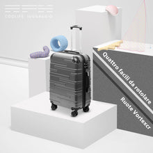 COOLIFE Hartschalen-Koffer Set ABS Rollkoffer 4 Rollen