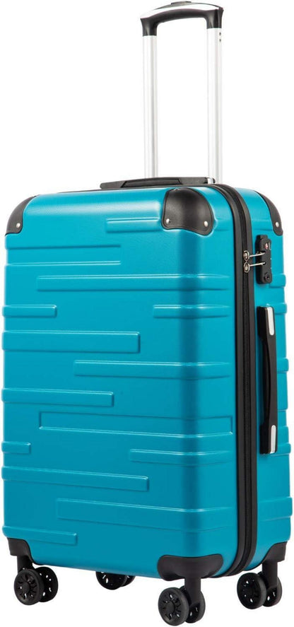 COOLIFE ABS Hartschalen-Koffer Erweiterbar TSA-Schloss 4 Rollen