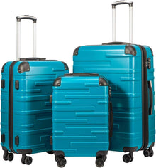Hartschalen-Koffer Set Rollkoffer Reisekoffer TSA-Schloss ABS