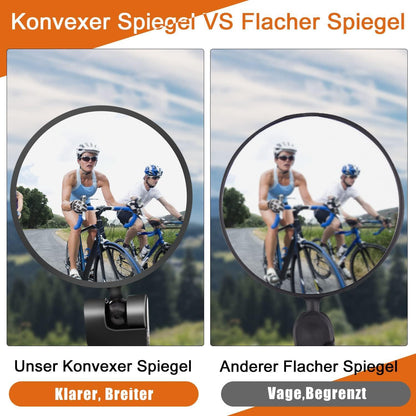 Fahrradspiegel Rückspiegel Lenkerendspiegel 360° Verstellbar E-Bike