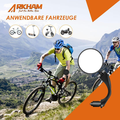 Fahrradspiegel 2 Stück Rückspiegel Lenkerendspiegel 360° verstellbar E-Bike