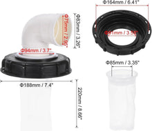 IBC Deckel Filter 90° Nylon Wasserfilter Regenwasserfilter