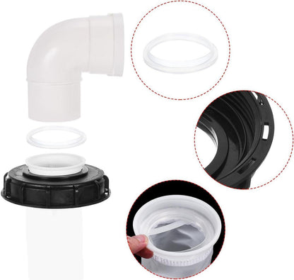 IBC Deckel Filter 90° Nylon Wasserfilter 163mm Tankdeckel