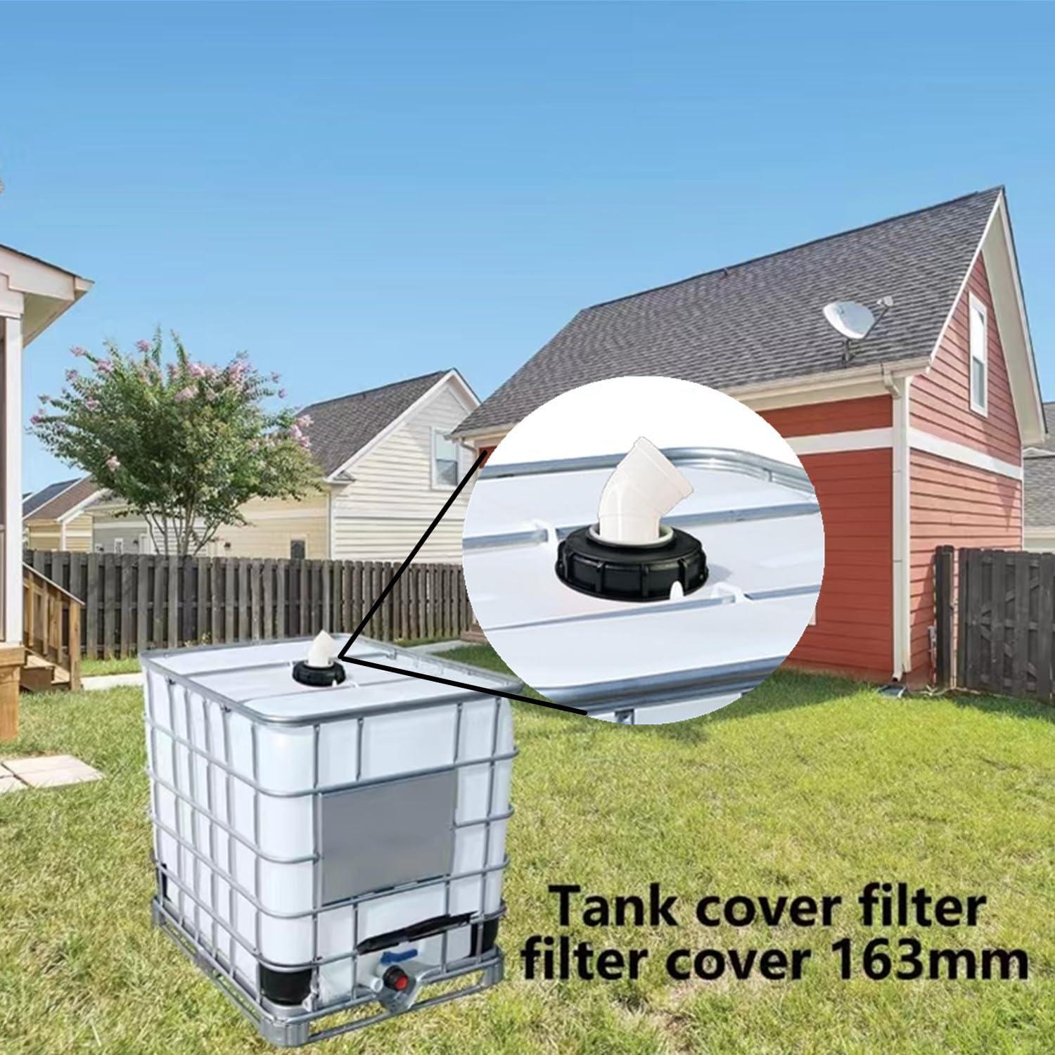 IBC Deckel Filter Nylon 45° Wasserfilter Regenwasser Tank Zubehör