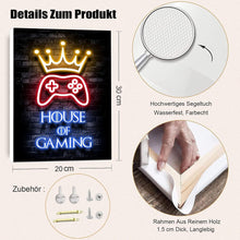 Gaming Poster-Set mit Rahmen, Wandbilder Playstation