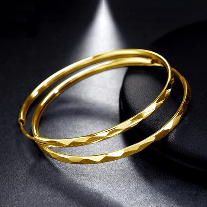 Creolen Silber 925 Groß Damen Ohrringe 40/50 mm Huggie Kreolen Geschliffen Gold 40mm
