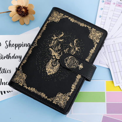Budget Binder A6 Marmor PU Leder Geld Organizer mit Reißverschluss