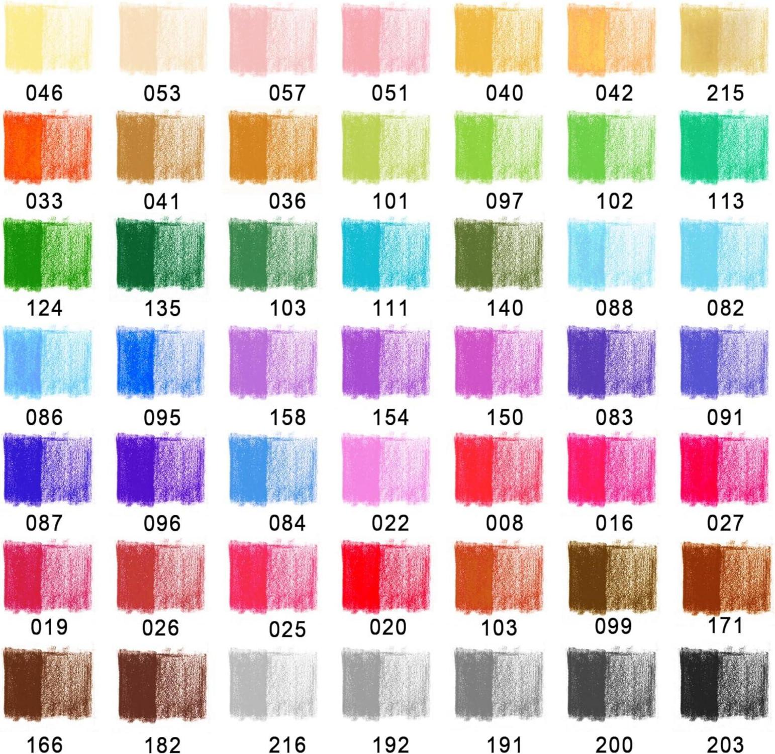 Premium Buntstifte Set 50 Farben weicher Kern lebendige