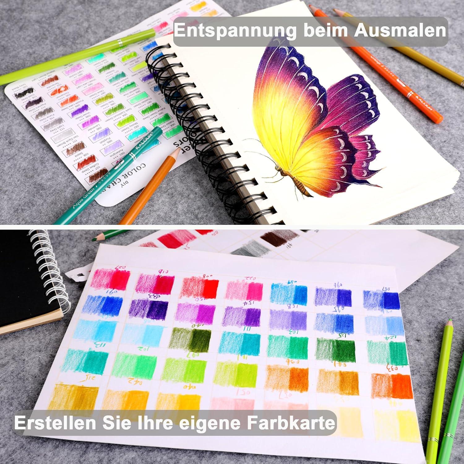 Buntstifte Set 50 Farben weicher Kern Zeichnen Skizzieren