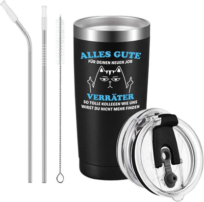 Funny Abschiedsgeschenk Kollegen Tasse 600ml Thermobecher